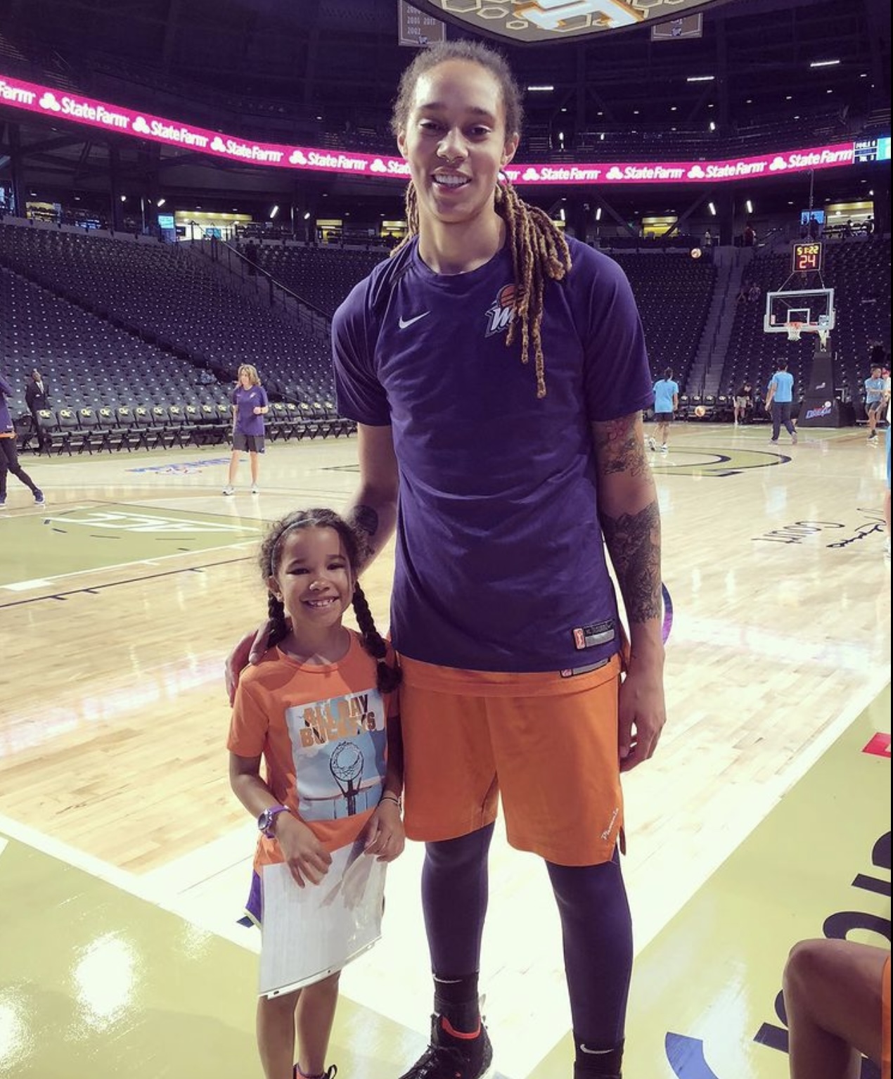 Pepper Persley and WNBA Basketball Player Britney Griner
